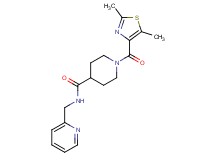1-[(2,5-dimethyl-1,3-thiazol-4-yl)carbonyl]-N-(pyridin-2-ylmethyl)piperidine-4-carboxamide