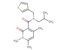 N-isobutyl-1,4,6-trimethyl-2-oxo-N-(3-thienylmethyl)-1,2-dihydropyridine-3-carboxamide