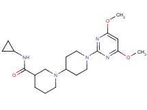 N-cyclopropyl-1'-(4,6-dimethoxypyrimidin-2-yl)-1,4'-bipiperidine-3-carboxamide