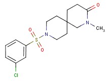 9-[(3-chlorophenyl)sulfonyl]-2-methyl-2,9-diazaspiro[5.5]undecan-3-one