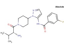 3-fluoro-N-[1-(1-D-valyl-4-piperidinyl)-1H-pyrazol-5-yl]benzamide hydrochloride