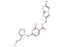 2-hydroxy-6-{[2-(2-hydroxyethyl)-1-pyrrolidinyl]methyl}-N-[(2-methylimidazo[2,1-b][1,3]thiazol-6-yl)methyl]nicotinamide