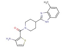(2-{[4-(4-methyl-1H-benzimidazol-2-yl)-1-piperidinyl]carbonyl}-3-thienyl)amine hydrochloride