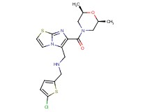 1-(5-chloro-2-thienyl)-N-[(6-{[(2R*,6S*)-2,6-dimethyl-4-morpholinyl]carbonyl}imidazo[2,1-b][1,3]thiazol-5-yl)methyl]methanamine