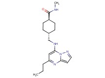 trans-N-methyl-4-{[(5-propylpyrazolo[1,5-a]pyrimidin-7-yl)amino]methyl}cyclohexanecarboxamide