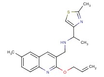 N-{[2-(allyloxy)-6-methyl-3-quinolinyl]methyl}-1-(2-methyl-1,3-thiazol-4-yl)ethanamine