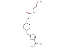 3-{1-[(4-isopropyl-1,3-thiazol-2-yl)methyl]-4-piperidinyl}-N-(2-methoxyethyl)propanamide