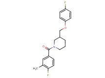 1-(4-fluoro-3-methylbenzoyl)-3-[(4-fluorophenoxy)methyl]piperidine