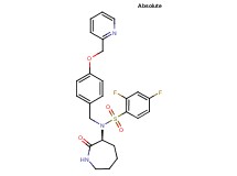 2,4-difluoro-N-[(3S)-2-oxo-3-azepanyl]-N-[4-(2-pyridinylmethoxy)benzyl]benzenesulfonamide
