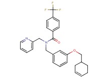 N-[3-(3-cyclohexen-1-ylmethoxy)benzyl]-N-(2-pyridinylmethyl)-4-(trifluoromethyl)benzamide