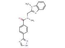 N-methyl-N-[(1-methyl-1H-benzimidazol-2-yl)methyl]-4-(1H-1,2,4-triazol-3-yl)benzamide