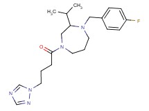 1-(4-fluorobenzyl)-2-isopropyl-4-[4-(1H-1,2,4-triazol-1-yl)butanoyl]-1,4-diazepane