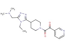 2-(4-{5-[(dimethylamino)methyl]-4-ethyl-4H-1,2,4-triazol-3-yl}piperidin-1-yl)-2-oxo-1-pyridin-3-ylethanone