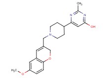6-{1-[(6-methoxy-2H-chromen-3-yl)methyl]piperidin-4-yl}-2-methylpyrimidin-4-ol