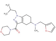 N-(2-furylmethyl)-1-isobutyl-N-methyl-3-(4-morpholinylcarbonyl)-4,5,6,7-tetrahydro-1H-indazol-5-amine