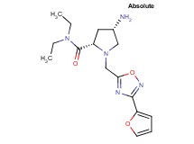 (4S)-4-amino-N,N-diethyl-1-{[3-(2-furyl)-1,2,4-oxadiazol-5-yl]methyl}-L-prolinamide