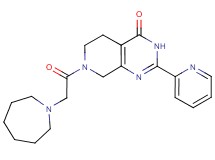 7-(azepan-1-ylacetyl)-2-pyridin-2-yl-5,6,7,8-tetrahydropyrido[3,4-d]pyrimidin-4(3H)-one