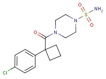 4-{[1-(4-chlorophenyl)cyclobutyl]carbonyl}piperazine-1-sulfonamide