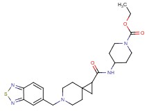 ethyl 4-({[6-(2,1,3-benzothiadiazol-5-ylmethyl)-6-azaspiro[2.5]oct-1-yl]carbonyl}amino)-1-piperidinecarboxylate