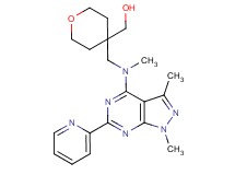 (4-{[[1,3-dimethyl-6-(2-pyridinyl)-1H-pyrazolo[3,4-d]pyrimidin-4-yl](methyl)amino]methyl}tetrahydro-2H-pyran-4-yl)methanol