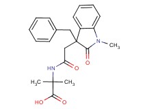 2-{[(3-benzyl-1-methyl-2-oxo-2,3-dihydro-1H-indol-3-yl)acetyl]amino}-2-methylpropanoic acid