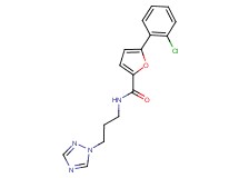 5-(2-chlorophenyl)-N-[3-(1H-1,2,4-triazol-1-yl)propyl]-2-furamide