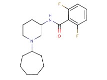 N-(1-cycloheptyl-3-piperidinyl)-2,6-difluorobenzamide