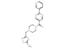 5-({4-[(5-methyl-1,2,4-oxadiazol-3-yl)methyl]-1-piperazinyl}carbonyl)-2-(3-pyridinyl)pyrimidine