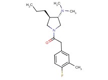 (3S*,4R*)-1-[(4-fluoro-3-methylphenyl)acetyl]-N,N-dimethyl-4-propyl-3-pyrrolidinamine