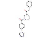 2-phenyl-1-{1-[4-(4H-1,2,4-triazol-4-yl)benzoyl]-3-piperidinyl}ethanone