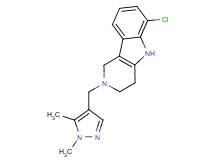 6-chloro-2-[(1,5-dimethyl-1H-pyrazol-4-yl)methyl]-2,3,4,5-tetrahydro-1H-pyrido[4,3-b]indole