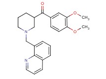 (3,4-dimethoxyphenyl)[1-(8-quinolinylmethyl)-3-piperidinyl]methanone