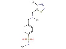N-methyl-4-({methyl[(4-methyl-1,2,3-thiadiazol-5-yl)methyl]amino}methyl)benzenesulfonamide