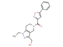 {1-ethyl-5-[(5-phenyl-3-isoxazolyl)carbonyl]-4,5,6,7-tetrahydro-1H-pyrazolo[4,3-c]pyridin-3-yl}methanol