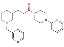 1-(2-pyridinyl)-4-{3-[1-(3-pyridinylmethyl)-3-piperidinyl]propanoyl}piperazine