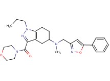 N-methyl-3-(4-morpholinylcarbonyl)-N-[(5-phenyl-3-isoxazolyl)methyl]-1-propyl-4,5,6,7-tetrahydro-1H-indazol-5-amine