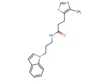 N-[3-(1H-indol-1-yl)propyl]-3-(4-methyl-1,3-thiazol-5-yl)propanamide