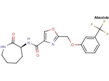 N-[(3S)-2-oxo-3-azepanyl]-2-{[3-(trifluoromethyl)phenoxy]methyl}-1,3-oxazole-4-carboxamide