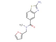 2-amino-N-(2-furylmethyl)-N-methyl-1,3-benzothiazole-5-carboxamide trifluoroacetate