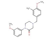 4-(4-methoxy-3-methylbenzyl)-1-(3-methoxyphenyl)-2-piperazinone