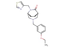 (1S*,5R*)-3-(3-ethoxybenzyl)-6-(1,3-thiazol-4-ylmethyl)-3,6-diazabicyclo[3.2.2]nonan-7-one