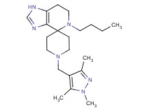 5-butyl-1'-[(1,3,5-trimethyl-1H-pyrazol-4-yl)methyl]-1,5,6,7-tetrahydrospiro[imidazo[4,5-c]pyridine-4,4'-piperidine]