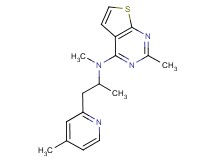N,2-dimethyl-N-[1-methyl-2-(4-methylpyridin-2-yl)ethyl]thieno[2,3-d]pyrimidin-4-amine