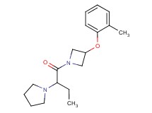 1-(1-{[3-(2-methylphenoxy)-1-azetidinyl]carbonyl}propyl)pyrrolidine