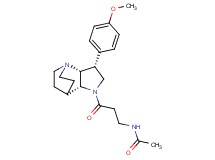 N-{3-[(3R*,3aR*,7aR*)-3-(4-methoxyphenyl)hexahydro-4,7-ethanopyrrolo[3,2-b]pyridin-1(2H)-yl]-3-oxopropyl}acetamide