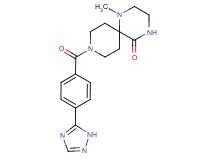 1-methyl-9-[4-(1H-1,2,4-triazol-5-yl)benzoyl]-1,4,9-triazaspiro[5.5]undecan-5-one