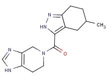 5-[(5-methyl-4,5,6,7-tetrahydro-2H-indazol-3-yl)carbonyl]-4,5,6,7-tetrahydro-1H-imidazo[4,5-c]pyridine