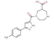 1-{[3-(4-methylphenyl)-1H-pyrazol-5-yl]carbonyl}-1,4-diazepane-6-carboxylic acid hydrochloride