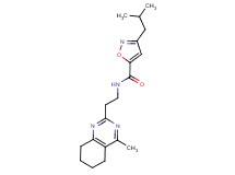 3-isobutyl-N-[2-(4-methyl-5,6,7,8-tetrahydro-2-quinazolinyl)ethyl]-5-isoxazolecarboxamide