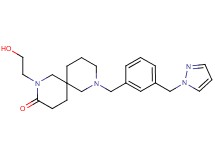 2-(2-hydroxyethyl)-8-[3-(1H-pyrazol-1-ylmethyl)benzyl]-2,8-diazaspiro[5.5]undecan-3-one